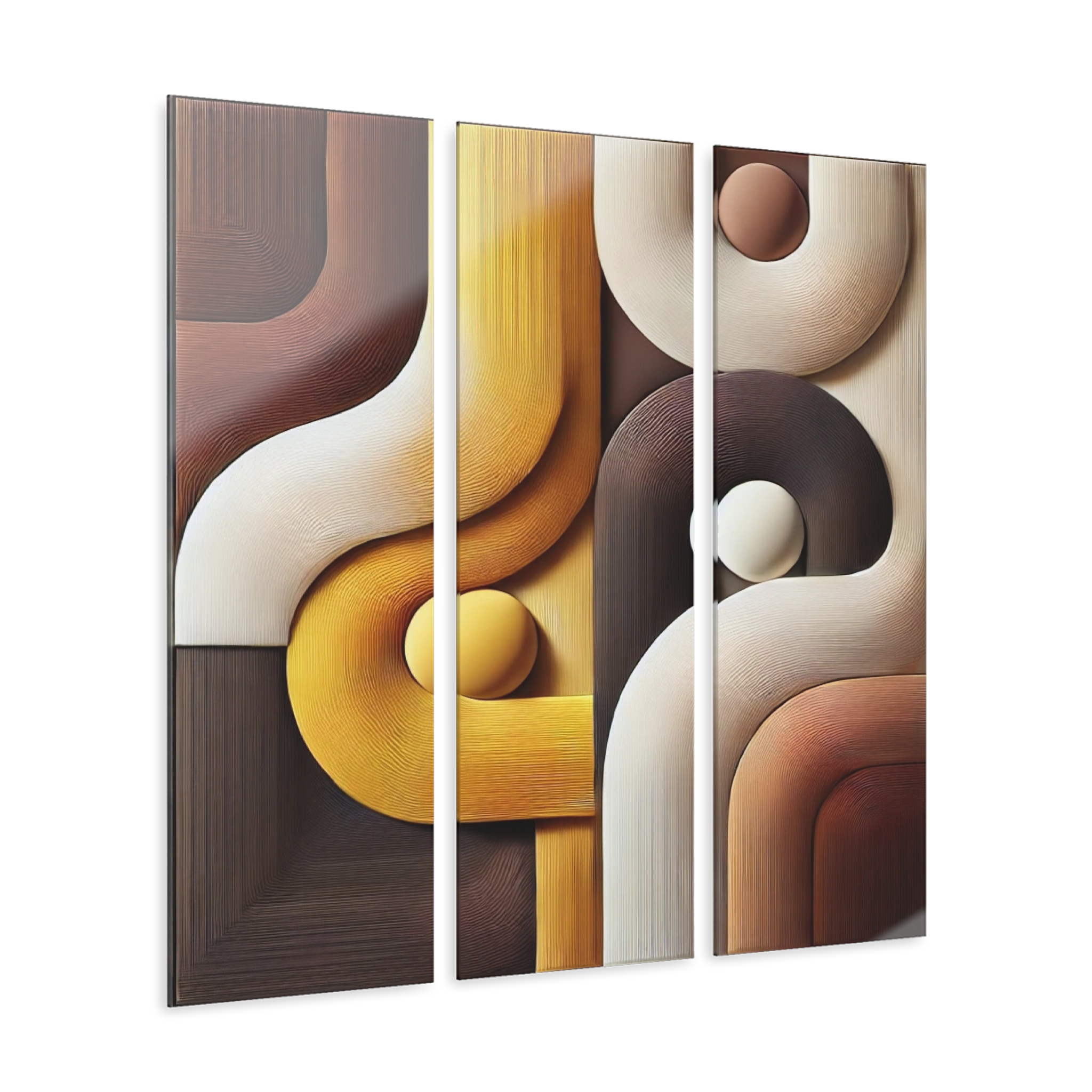 Modern Abstract Acrylic Triptych Prints for Home and Office Decor