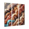 Abstract Acrylic Triptych Wall Art Colorful Modern Decor for Home or Office