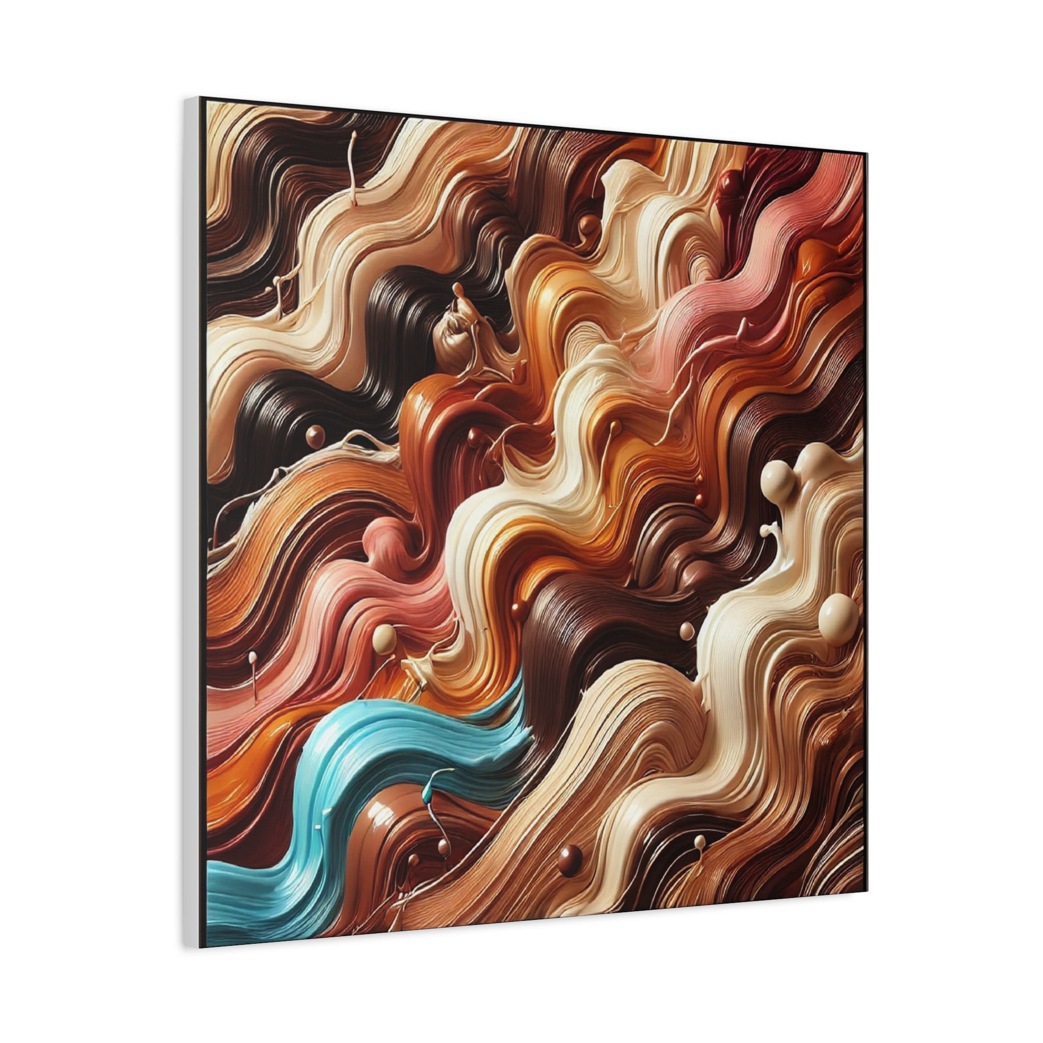 Abstract Wave Matte Canvas Art
