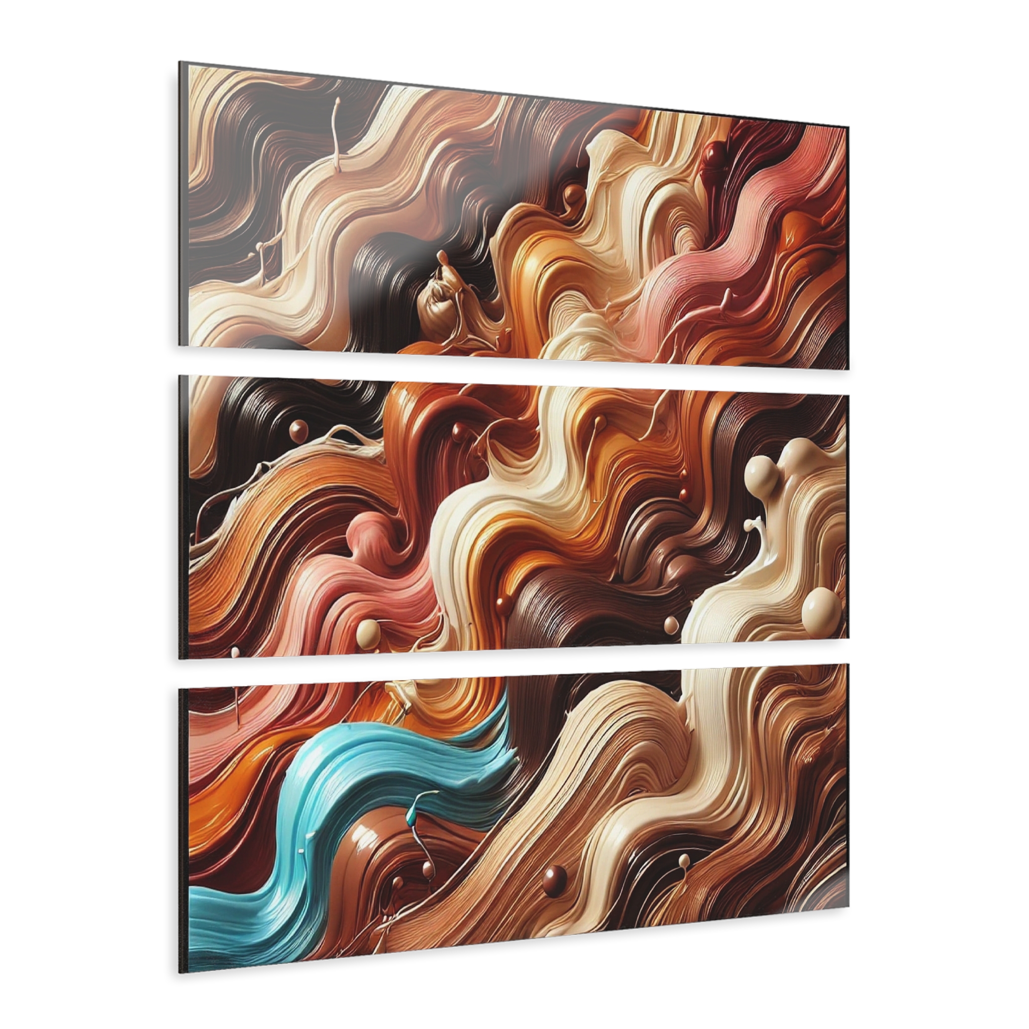 Abstract Acrylic Triptych Wall Art Colorful Modern Decor for Home or Office