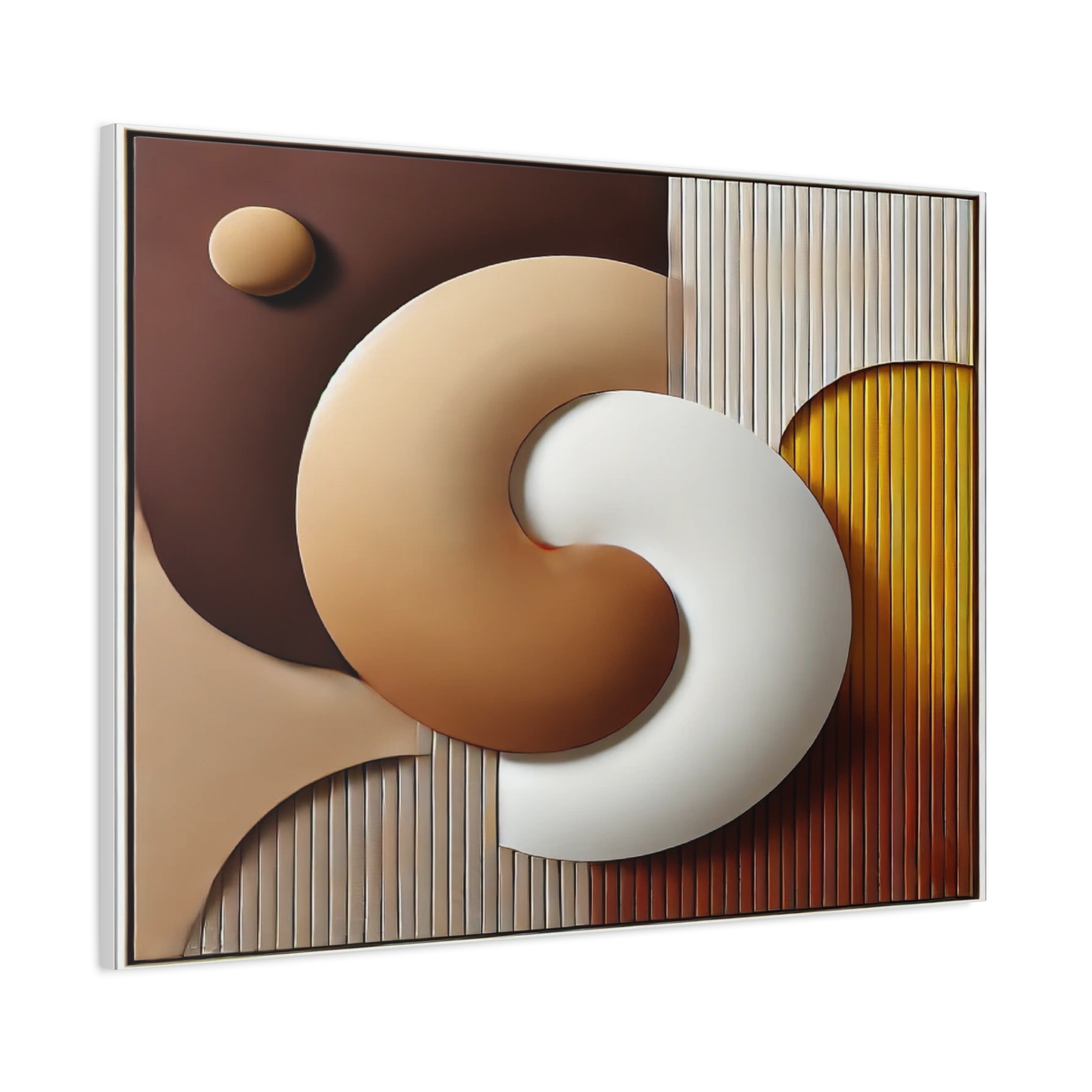 Abstract Geometric Wall Art – Modern Matte Canvas for Home and Office Decor