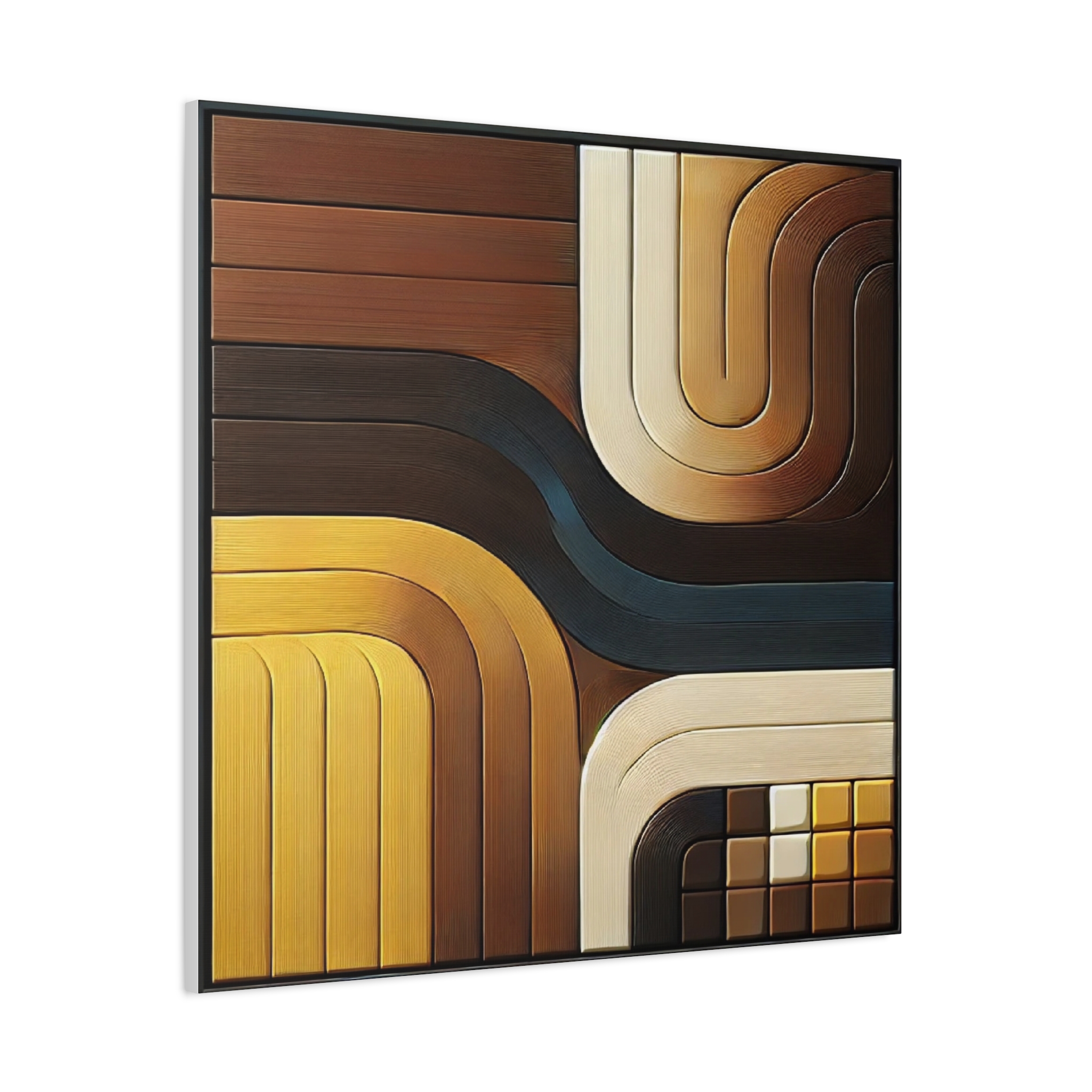 Retro Abstract Matte Canvas Wall Art