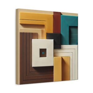 Modern Abstract Wall Art - Matte Canvas Print, Stretched