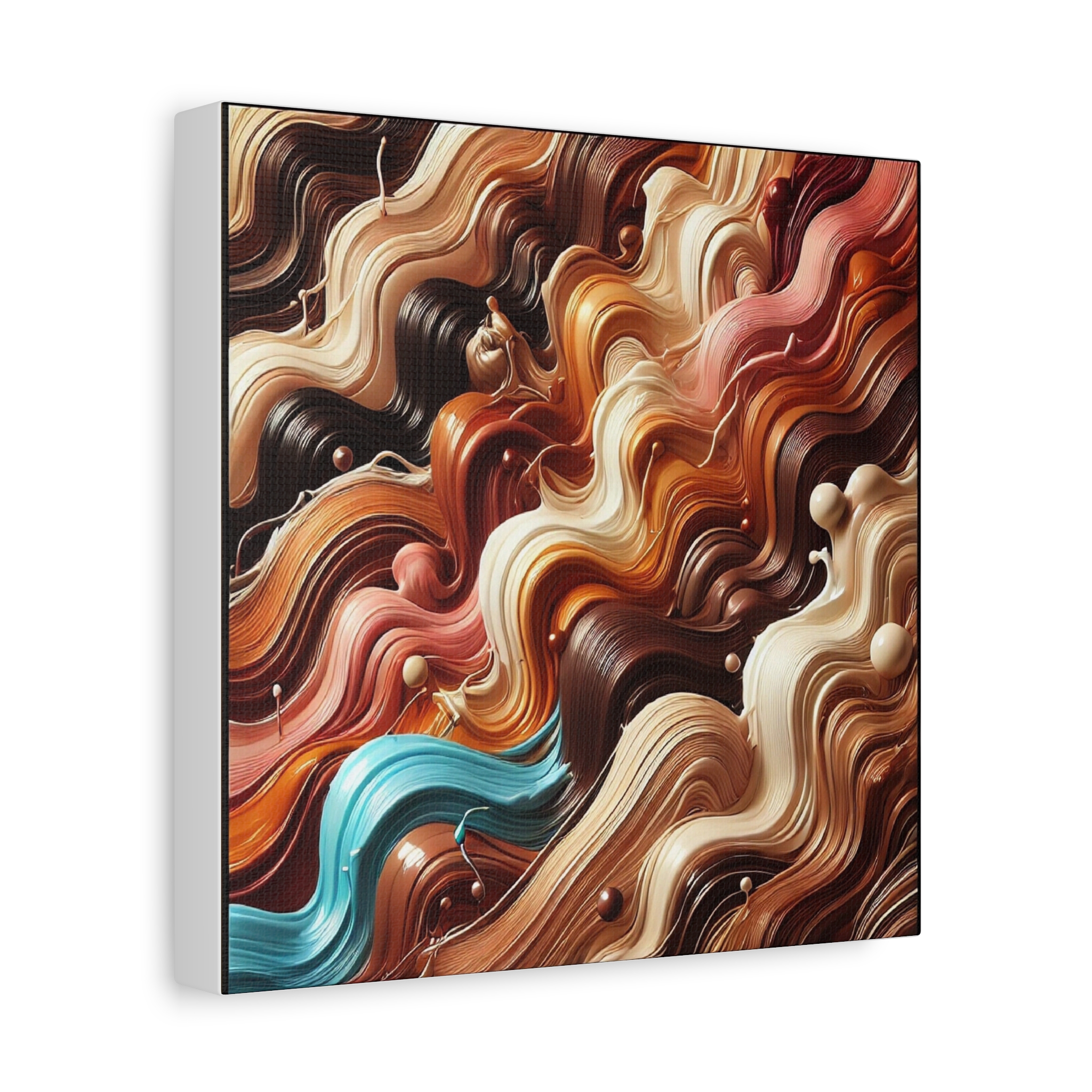 Abstract Wave Matte Canvas Art