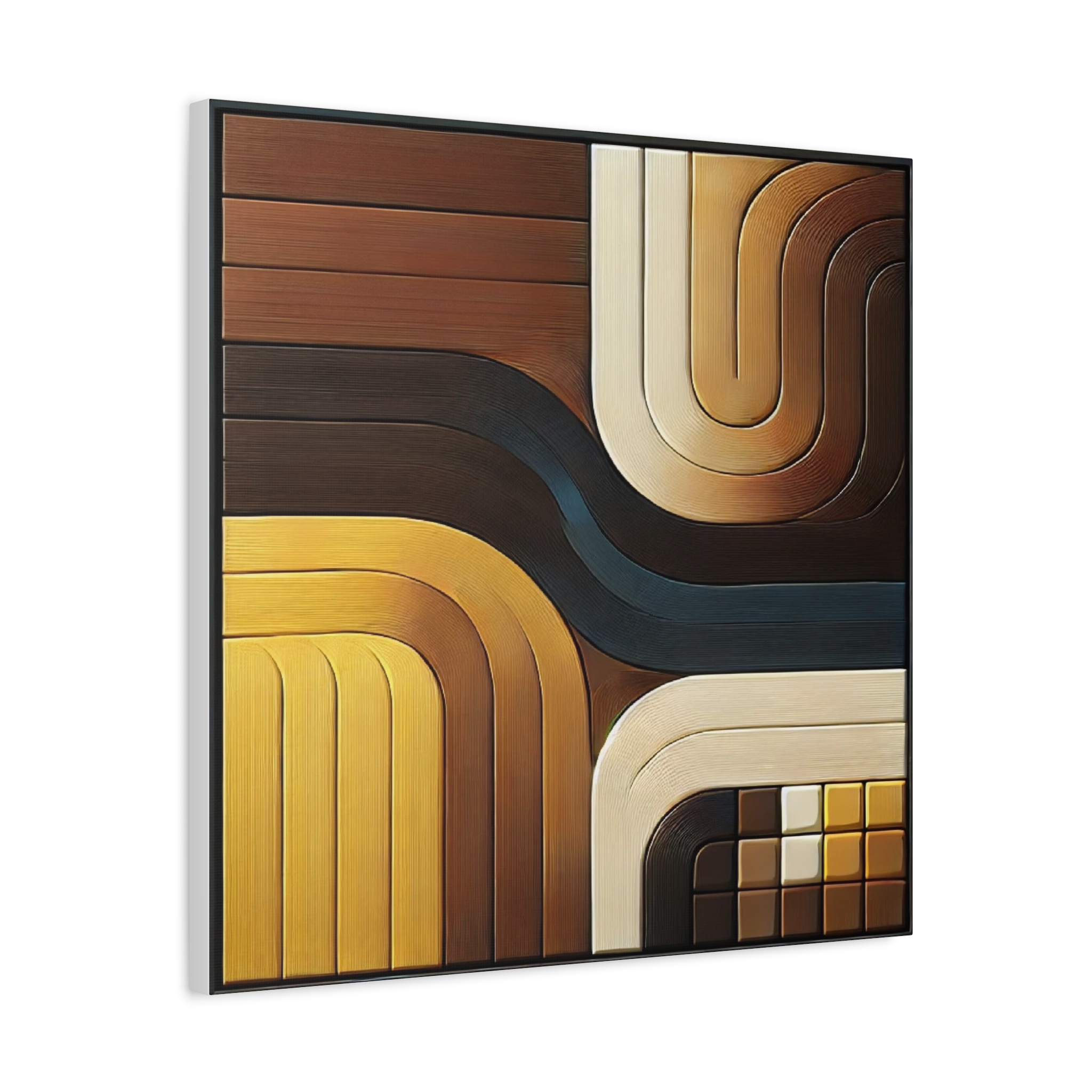 Retro Abstract Matte Canvas Wall Art