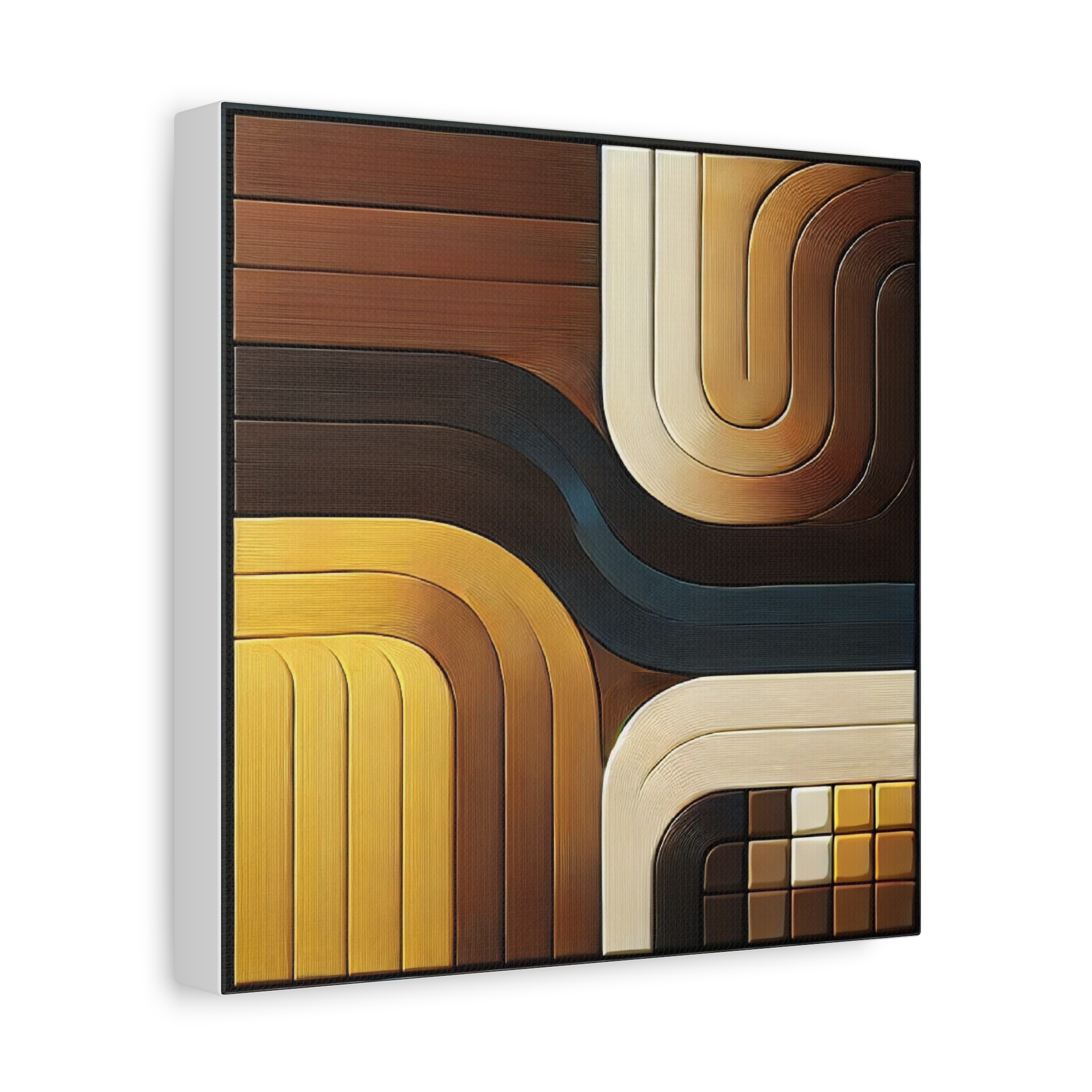 Retro Abstract Matte Canvas Wall Art