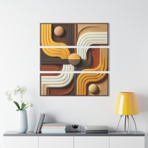 Retro-Inspired Triptych Acrylic Prints – Modern Wall Art Decor for Home or Office