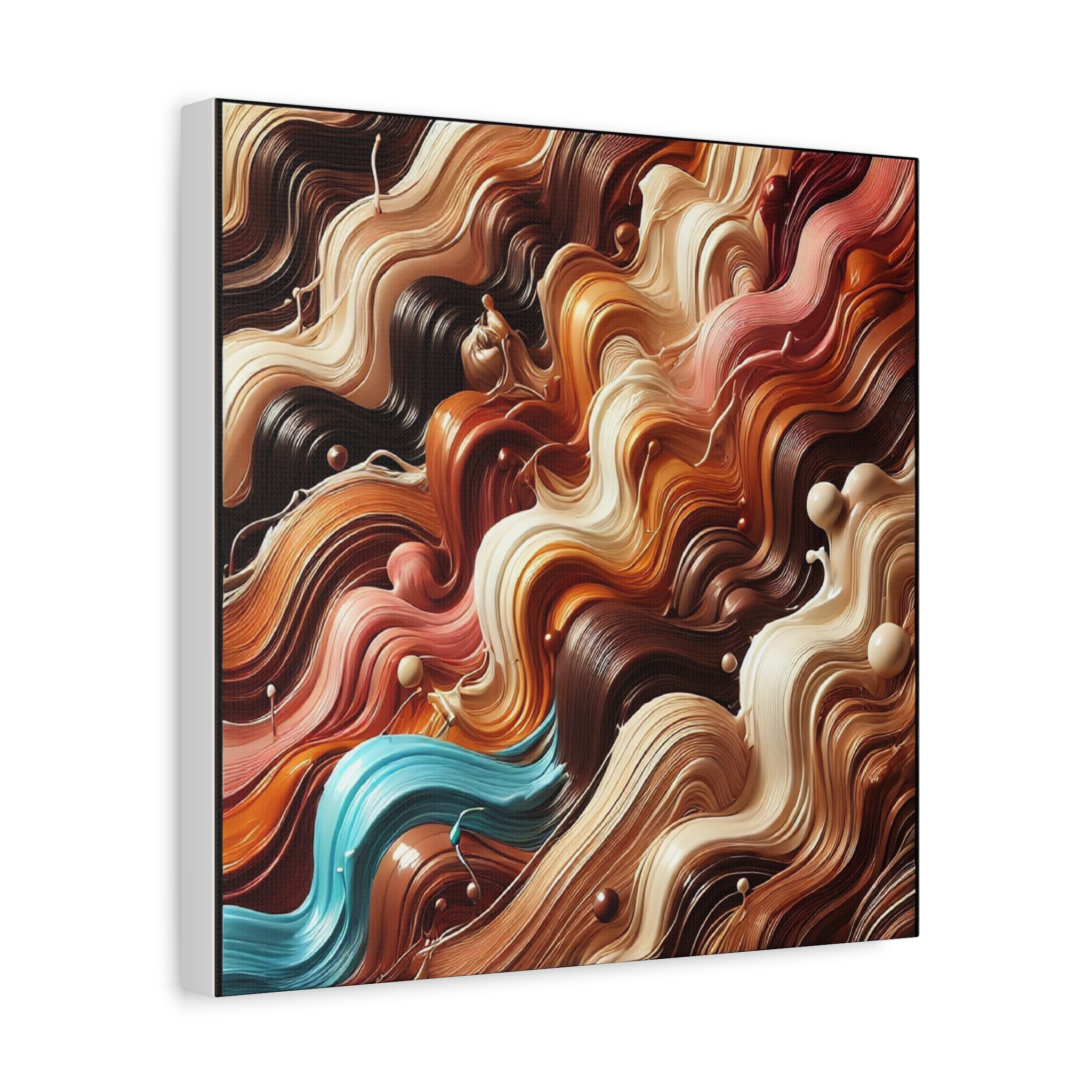 Abstract Wave Matte Canvas Art