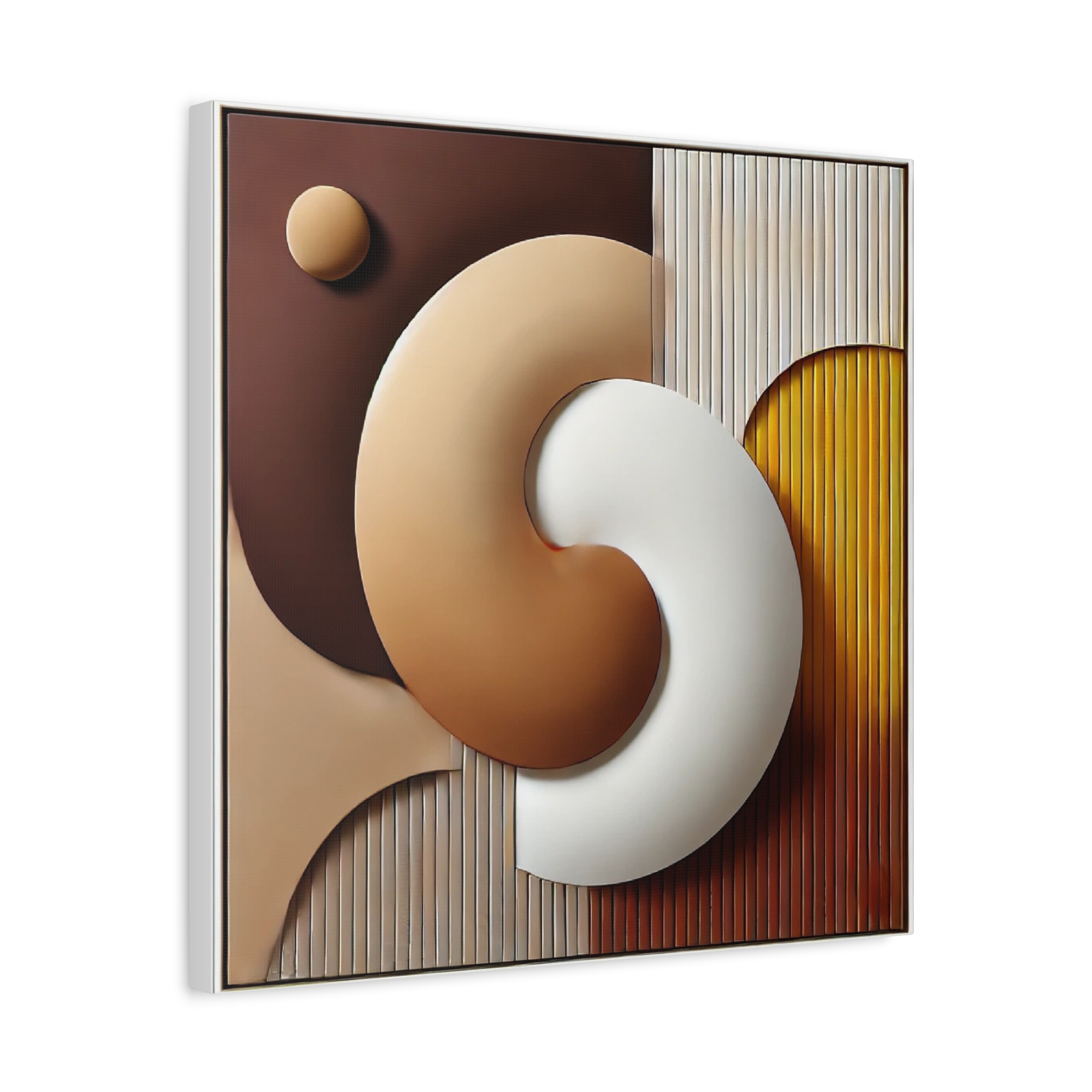 Abstract Geometric Wall Art – Modern Matte Canvas for Home and Office Decor