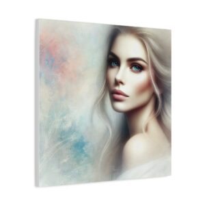 Elegant Canvas Wall Art - Stretched Matte Canvas featuring Ethereal Beauty