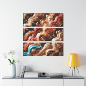 Abstract Acrylic Triptych Wall Art - Colorful Modern Decor for Home or Office