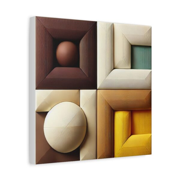Modern Geometric Canvas Art – Elegant Framed Design for Home and Office Decor