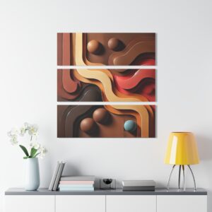 Modern Abstract Triptych Acrylic Prints - Wall Art for Contemporary Home Decor