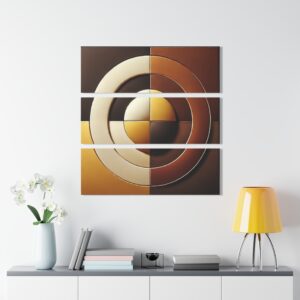 Modern Abstract Acrylic Prints Triptych – Geometric Wall Art for Contemporary Spaces