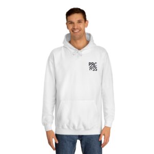 Unisex College Hoodie - Motivational 'Progress' Design