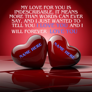 Personalized Romantic Love Quote Image – Custom Name & Message