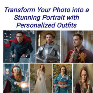Transform Your Photo into a Stunning Portrait with Personalized Outfits