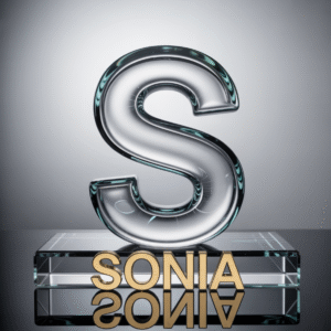 Personalized 3D Glass Letter Art with Gold Name