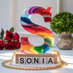Personalized Resin Letter ‘S’ — Custom Name Art