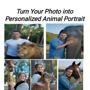 Personalized Animal Portrait – Custom Digital Artwork with Your Photo